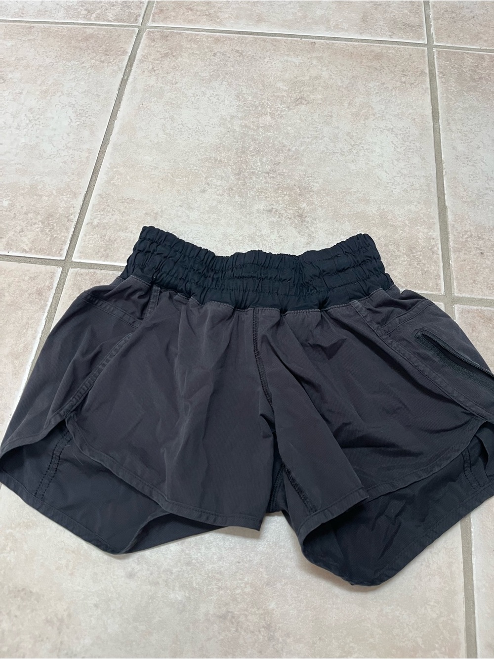 lululemon athletica Black Women's Running Shorts with Elastic Waist